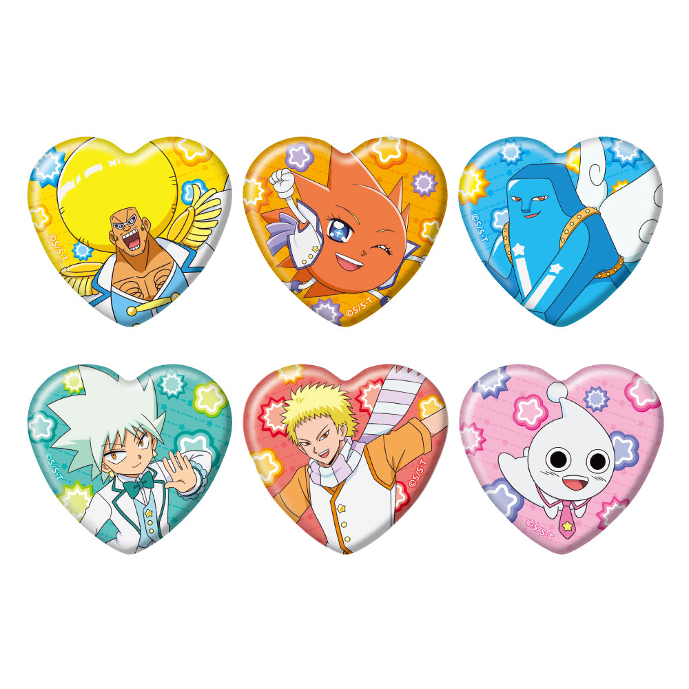 トレーディングハート缶バッジ Hajike Stage ver.