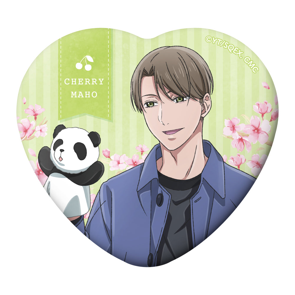 ハート缶バッジ / B