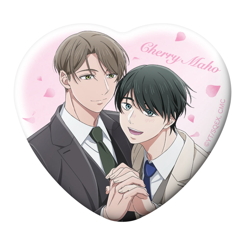 ハート缶バッジ / C