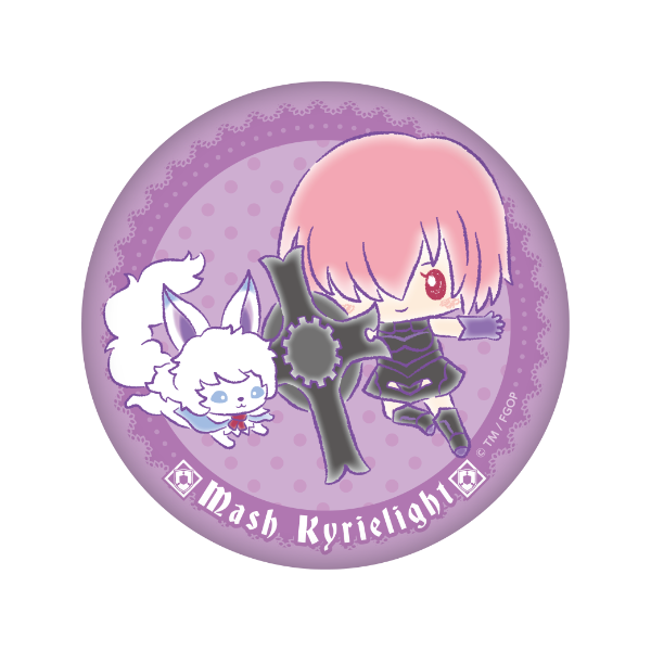 Fate/Grand Order ×サンリオ ぷにぷに缶バッジ【マシュ・キリエライトver.】