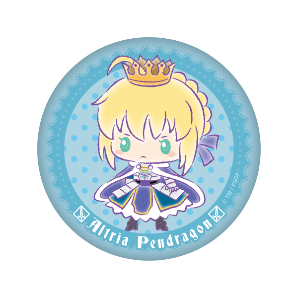 Fate/Grand Order ×サンリオ ぷにぷに缶バッジ【アルトリア・ペンドラゴンver.】