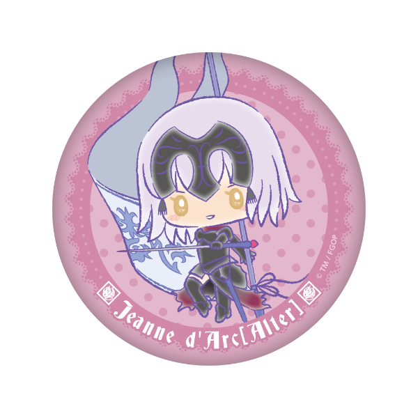 Fate/Grand Orde r×サンリオ ぷにぷに缶バッジ【ジャンヌ・ダルク(オルタ)ver.】
