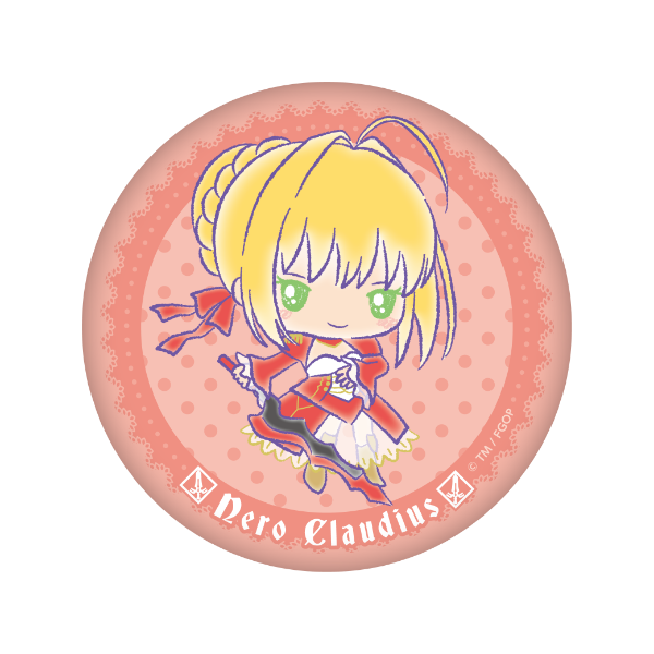 Fate/Grand Order ×サンリオ ぷにぷに缶バッジ【ネロ・クラウディウスver.】