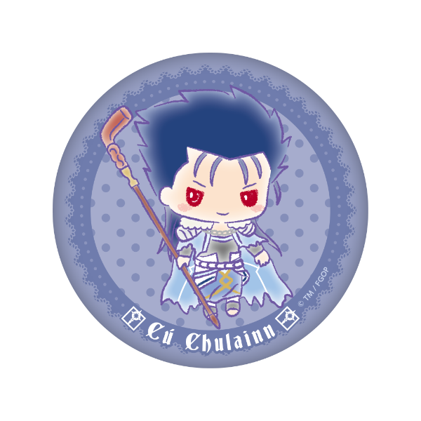 Fate/Grand Order ×サンリオ ぷにぷに缶バッジ【クー・フーリン(キャスター)ver.】