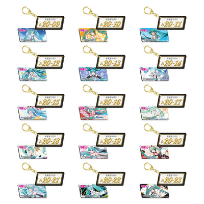 初音ミク GTプロジェクト 15周年記念 トレーディングナンバープレート風キーホルダー(BOX)
