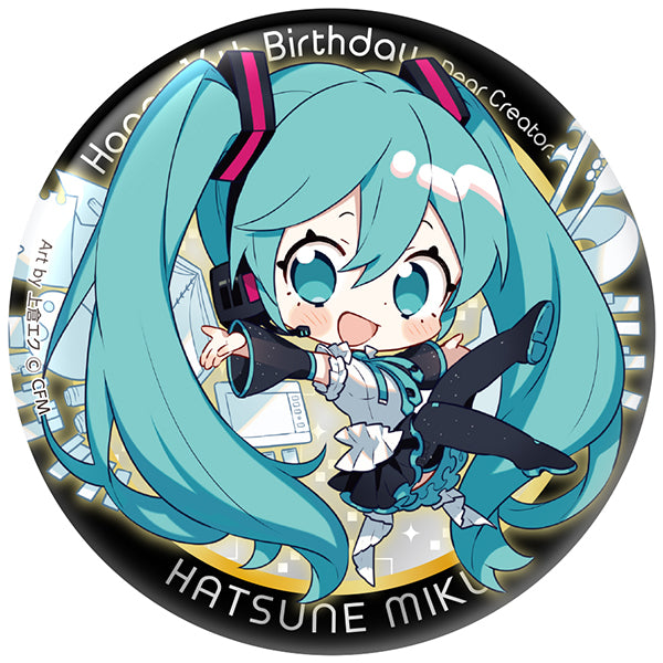 ぷにぷに缶バッジ/初音ミク 16th BD Ver.