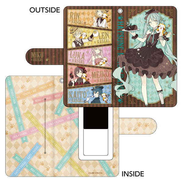 初音ミク×ラスカル2020冬 手帳型スマートフォンケース