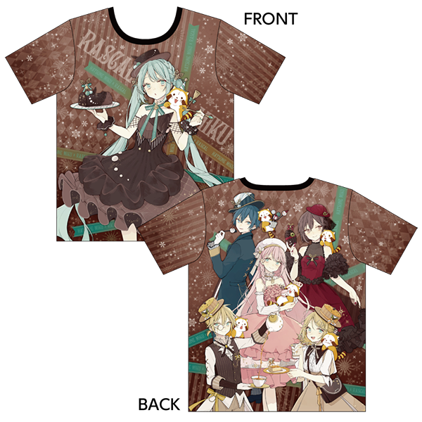 初音ミク×ラスカル2020冬 フルグラフィックTシャツ Mサイズ