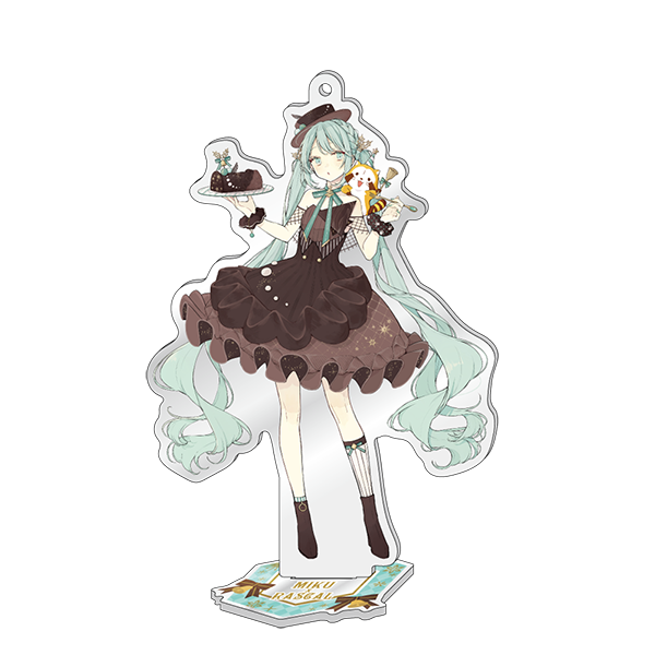 初音ミク×ラスカル2020冬 スタンド付きアクリルキーホルダー 【初音ミク】