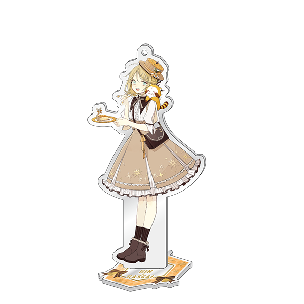 初音ミク×ラスカル2020冬 スタンド付きアクリルキーホルダー 【鏡音リン】