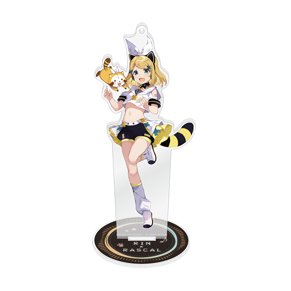 初音ミク×ラスカル2022 スタンド付きアクリルキーホルダー/鏡音リン
