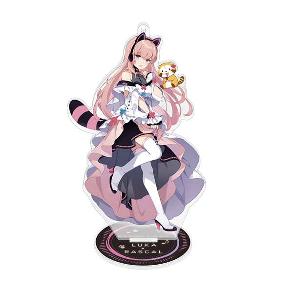 初音ミク×ラスカル2022 スタンド付きアクリルキーホルダー/巡音ルカ