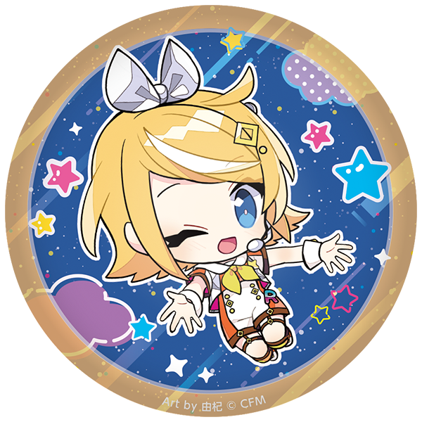 マジカルミライ 10th ぷにぷに缶バッジ【鏡音リン】