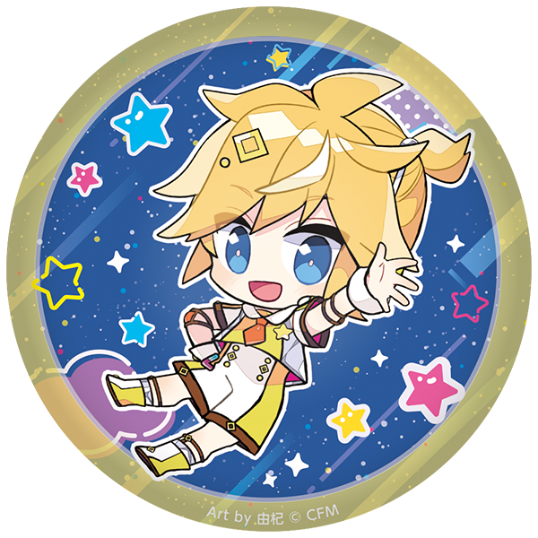 ぷにぷに缶バッジ【鏡音レン】