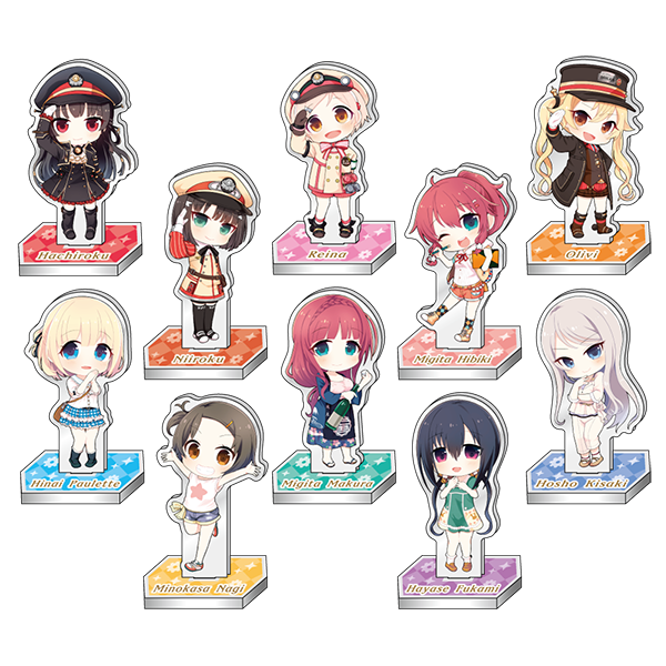 描き下ろしトレーディングラメアクリルキーホルダー(単品)