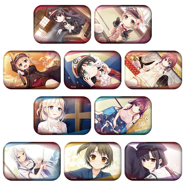 描き下ろしトレーディングキラキラハート缶バッジ)