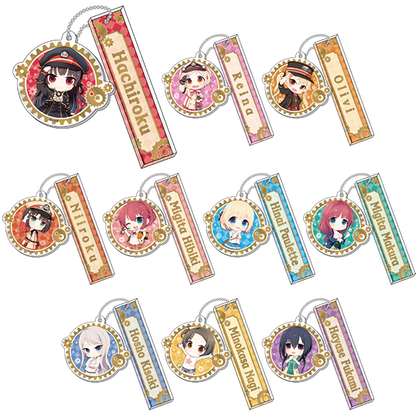 描き下ろしトレーディングラメアクリルキーホルダー(単品)