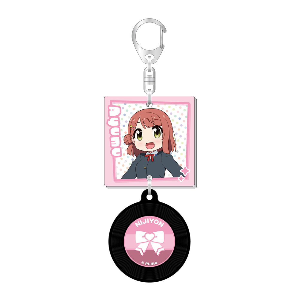 ジャケット風レコードキーホルダー/上原 歩夢