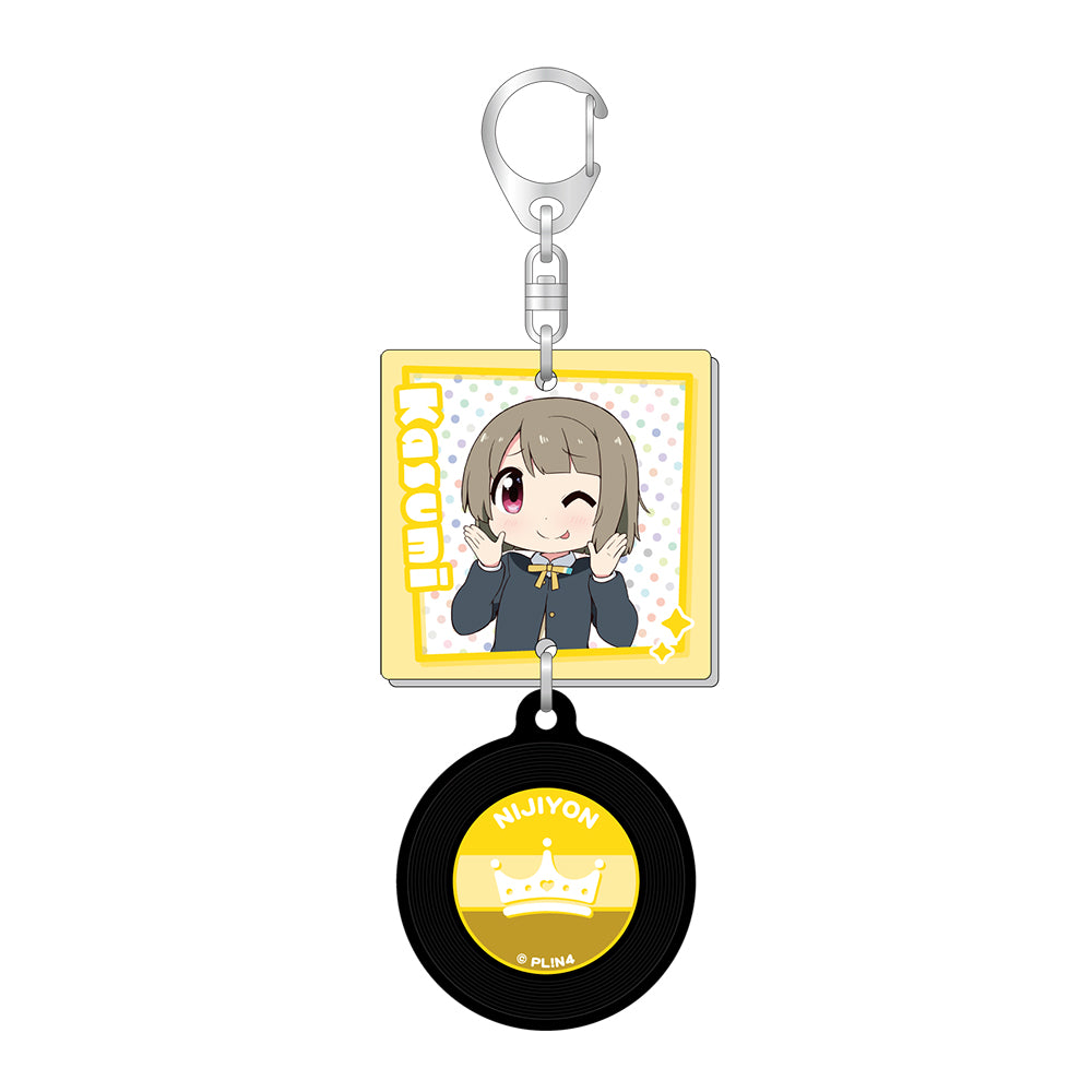 ジャケット風レコードキーホルダー/中須 かすみ