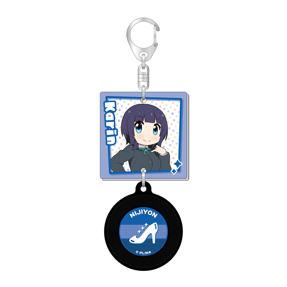 ジャケット風レコードキーホルダー/朝香 果林