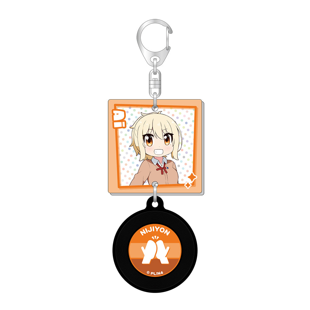 ジャケット風レコードキーホルダー/宮下 愛