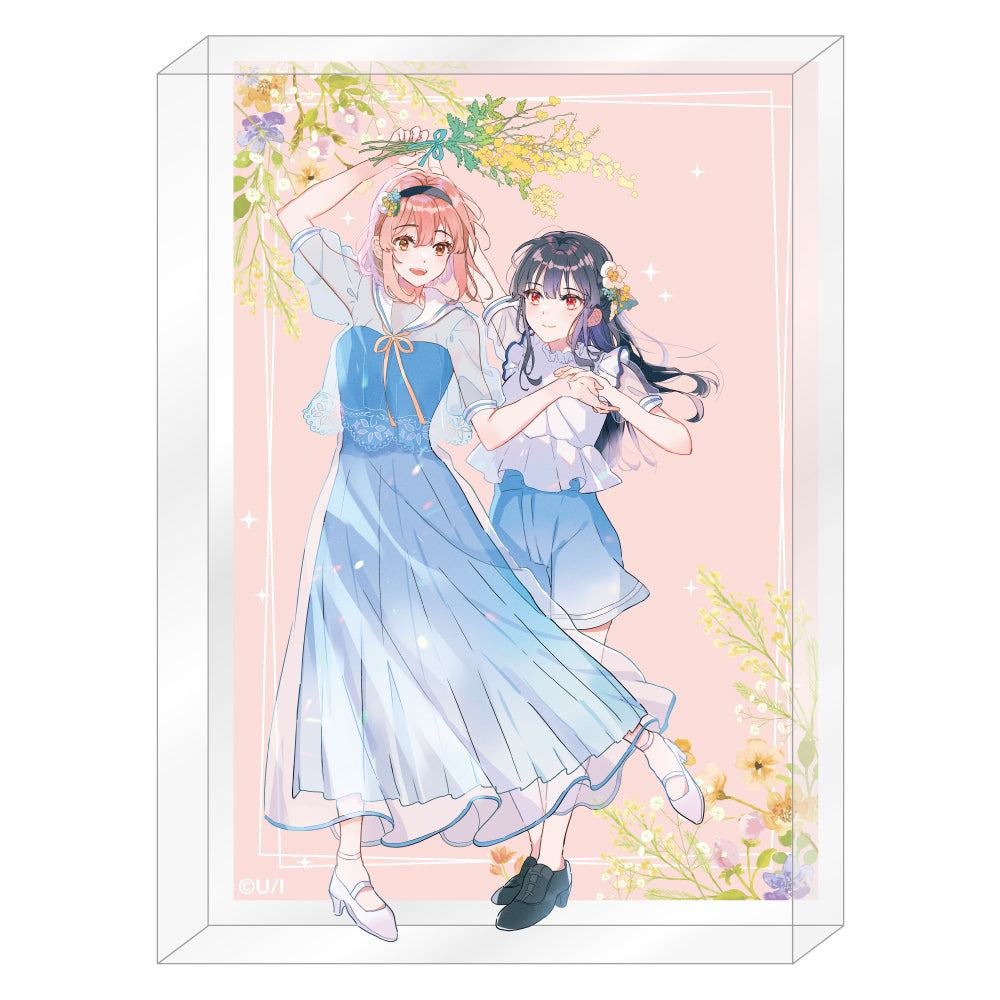 踊り場にスカートが鳴る アクリルブロック/A