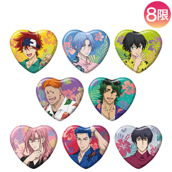 描き下ろしトレーディングキラキラハート缶バッジ)