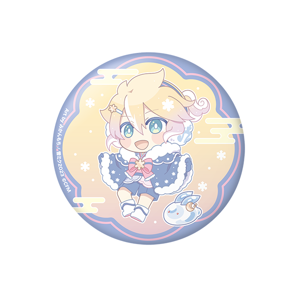 ぷにぷに缶バッジ / 鏡音レン みかんもちver.