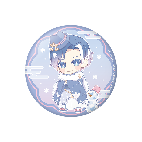 ぷにぷに缶バッジ / KAITO みかんもちver.