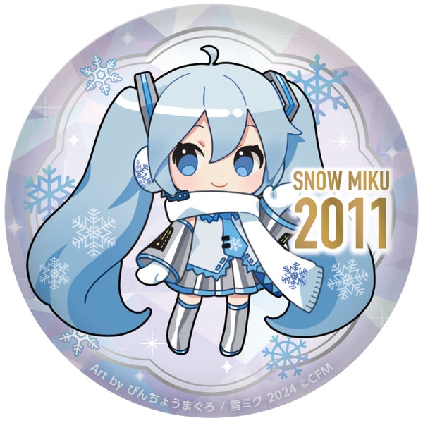 SNOW MIKU 2024 ぷにぷに缶バッジ/15th メモリアルビジュアル 2011ver.