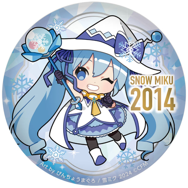 SNOW MIKU 2024 ぷにぷに缶バッジ/15th メモリアルビジュアル 2014ver.