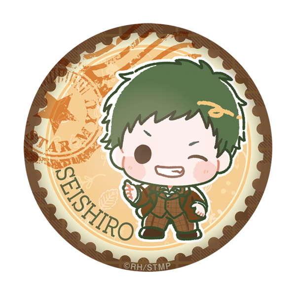 ぷにぷに缶バッジ British Fashion/戌峰誠士郎