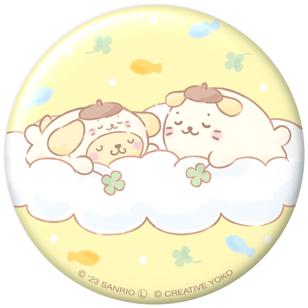 ぷにぷに缶バッジ / しろたん×ポムポムプリン