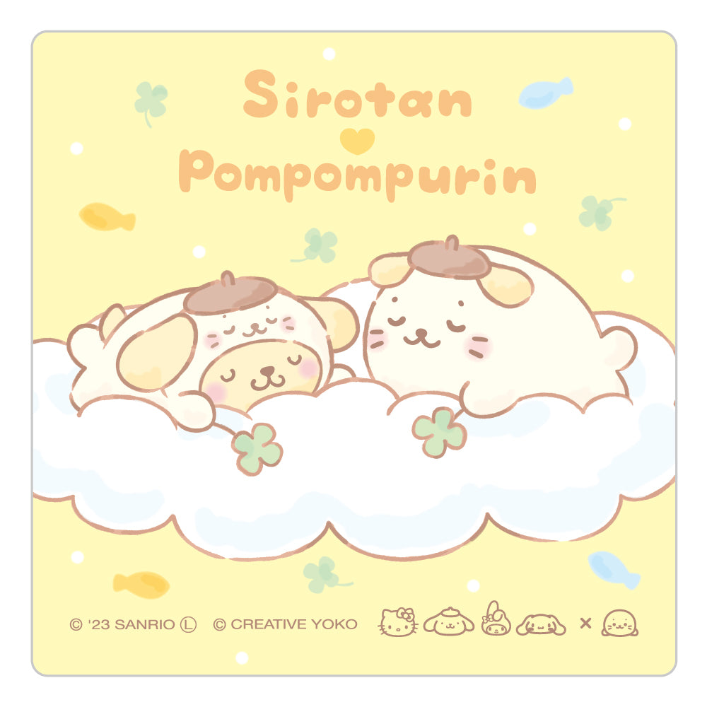 ハンドタオル / しろたん×ポムポムプリン