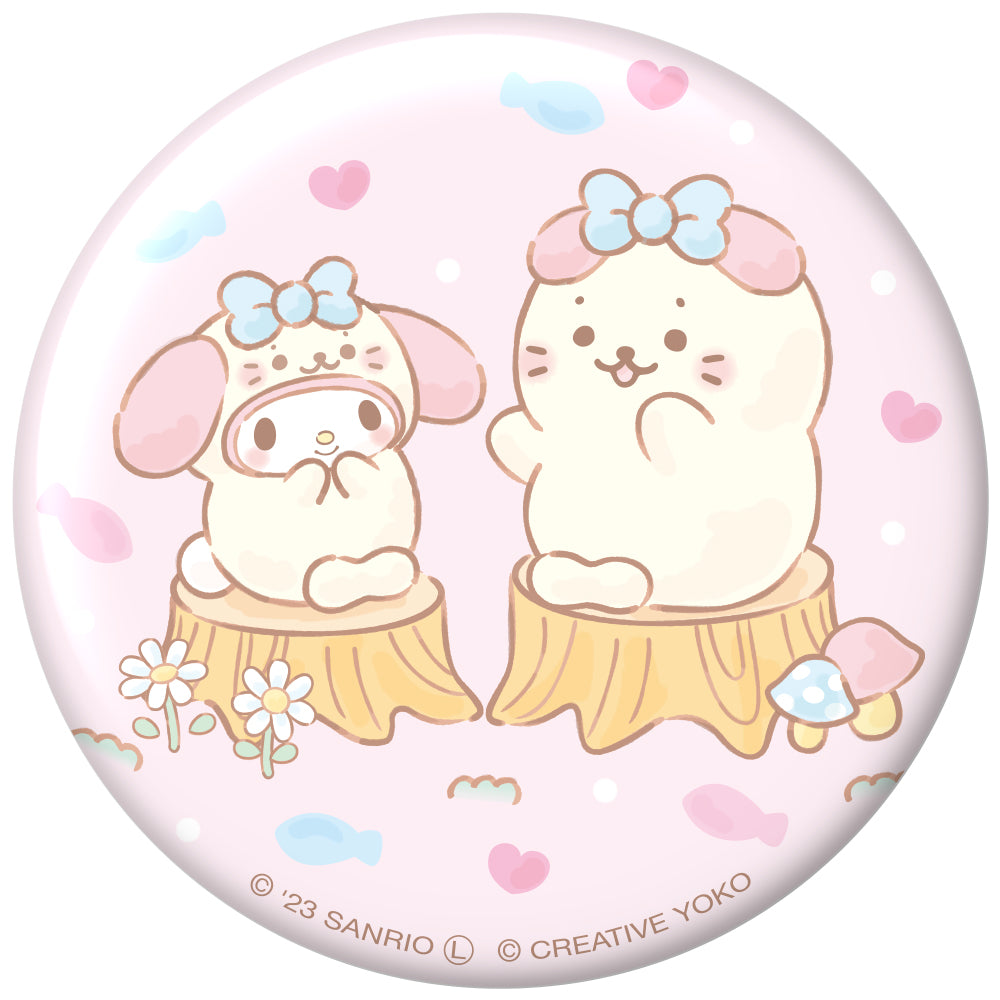 ぷにぷに缶バッジ / しろたん×マイメロディ