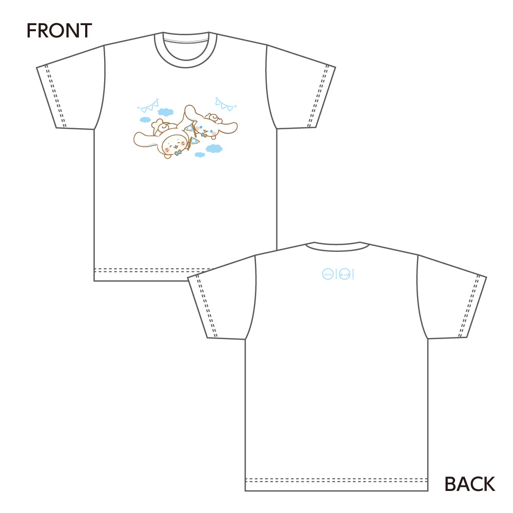 Tシャツ / しろたん×シナモロール(M)