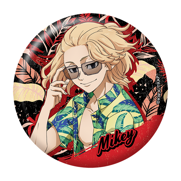 おっきめ缶バッジ アロハver./佐野万次郎