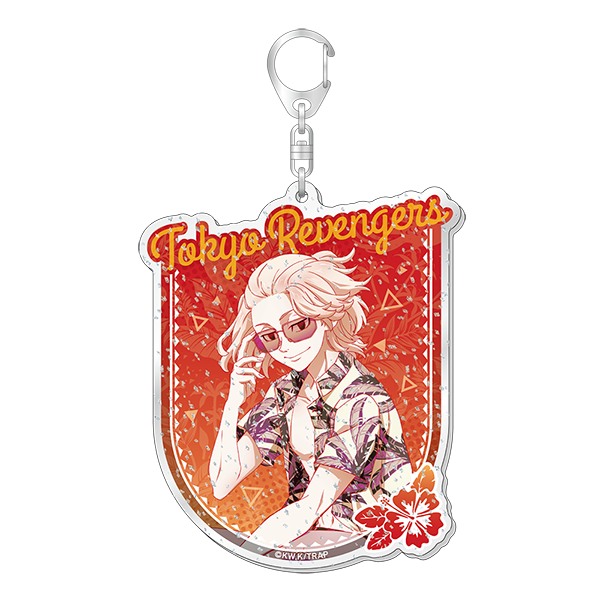 ラメ入りBIGアクリルキーホルダー アロハver./佐野万次郎