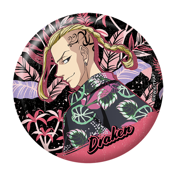 おっきめ缶バッジ アロハver./龍宮寺 堅