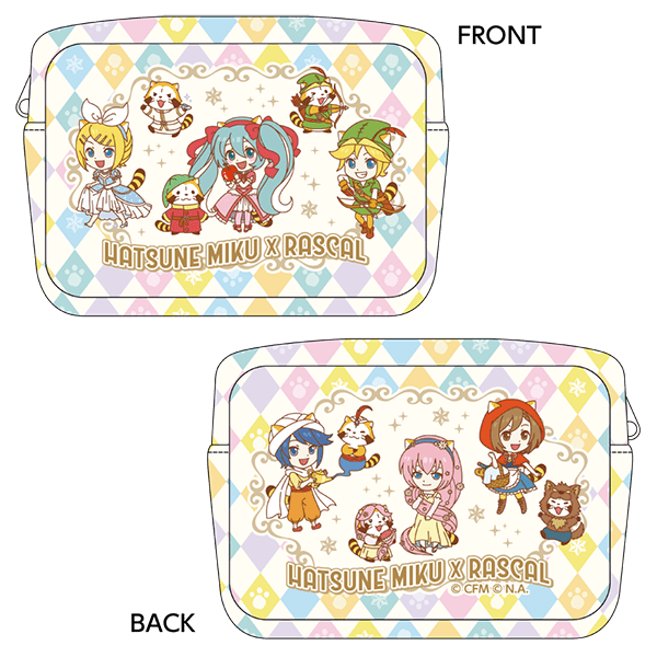 初音ミク×ラスカル2021 スクエアポーチ