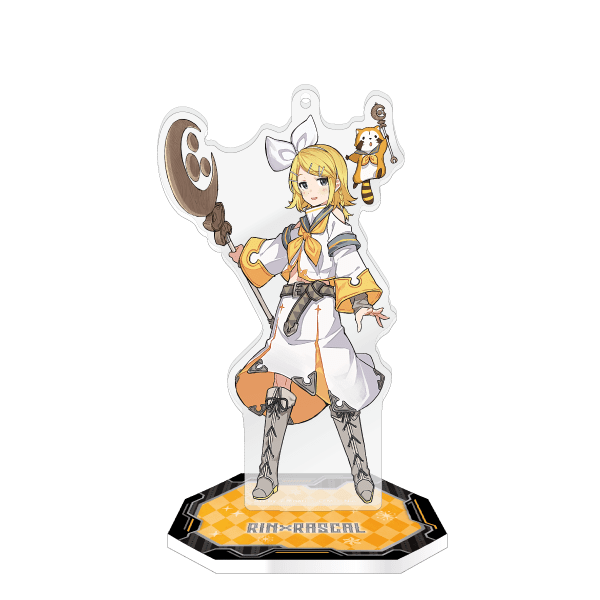 初音ミク×ラスカル2021 スタンド付きアクリルキーホルダー 鏡音リン