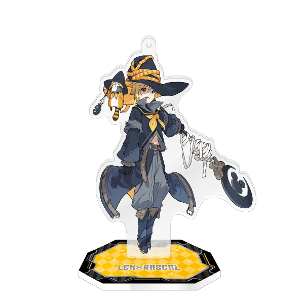 初音ミク×ラスカル2021 スタンド付きアクリルキーホルダー 鏡音レン