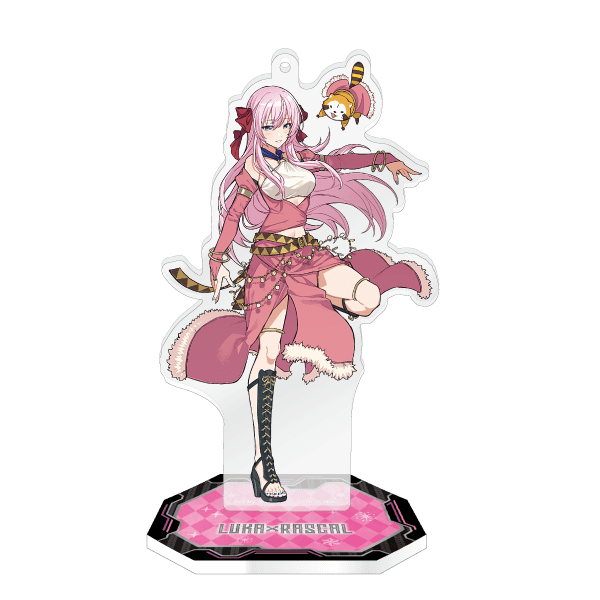 初音ミク×ラスカル2021 スタンド付きアクリルキーホルダー 巡音ルカ