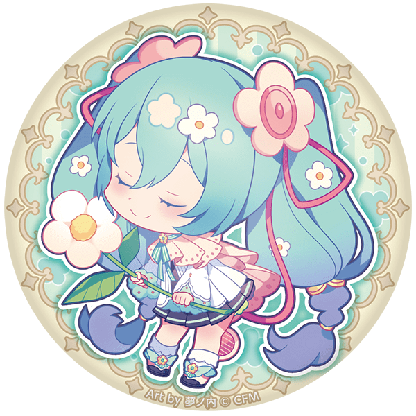 ぷにぷに缶バッジ【初音ミク?】