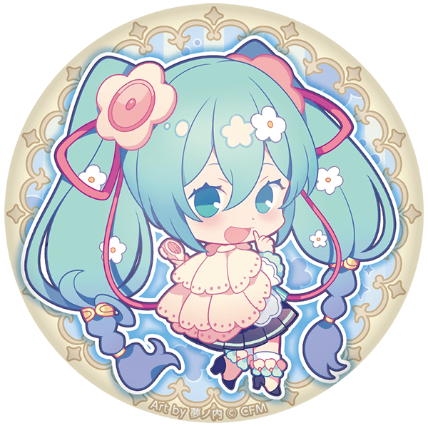 ぷにぷに缶バッジ【初音ミク?】