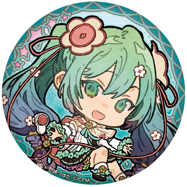 ぷにぷに缶バッジ【初音ミク?】