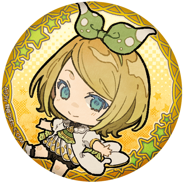 ぷにぷに缶バッジ【鏡音リン】