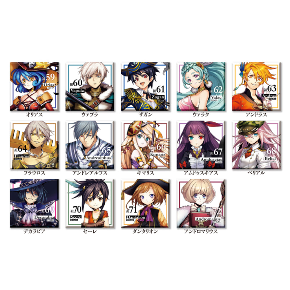 メギド72 スクエア缶バッジコレクション 5| アニメ グッズ 通販