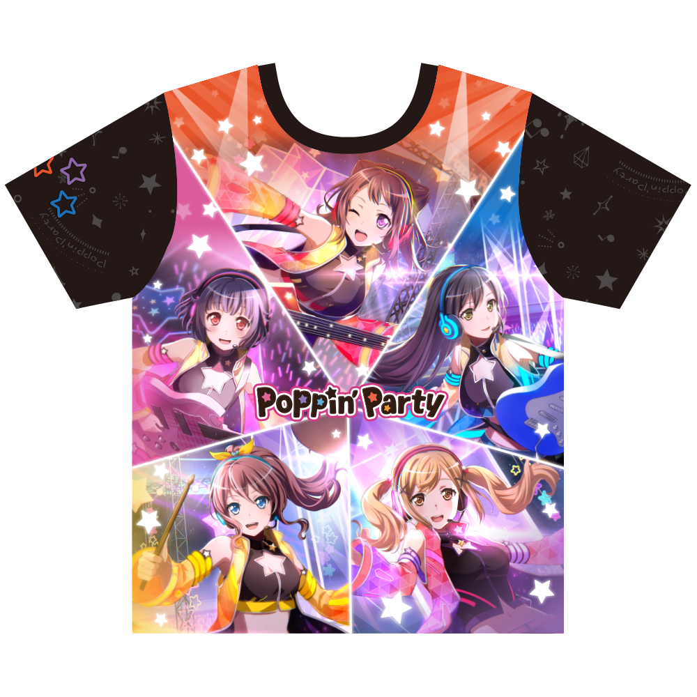 バンドリ!ガールズバンドパーティ! フルグラフィックTシャツ