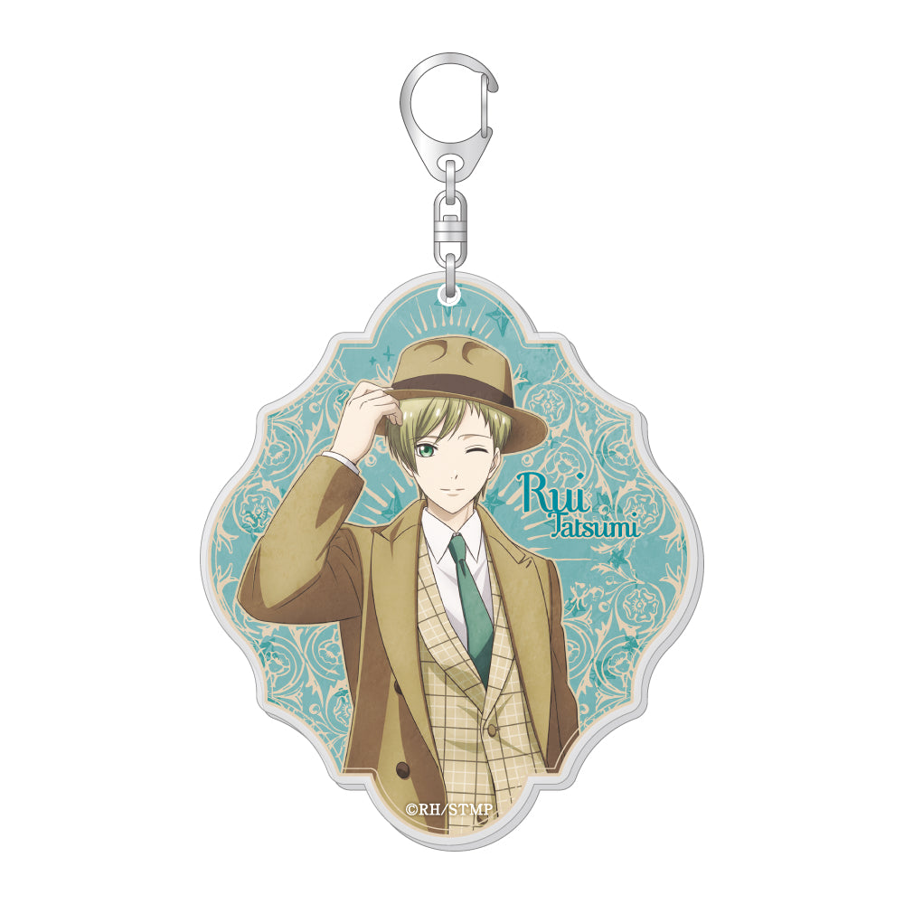 スタミュ ラメ入りBIGアクリルキーホルダー British Fashion
